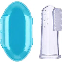 rg group Baby Silicone Finger Brush with Super Soft Bristles & storage Case Multicolor Ultra Soft Toothbrush-picture-23
