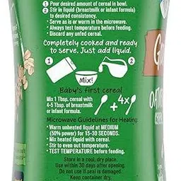 gerber Baby Cereal Combo: Organic Oatmeal & Lil' Bits (2x227g), USA-Made Cereal image 4