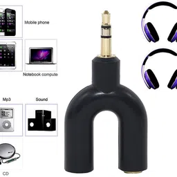 Bhani Black 3.5 mm Audio Phone Converter image 3