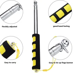 ARTISTERY 2 pcs Social Distance Stick 5 Feet Extendable Handheld Social Pointer Stick image 5