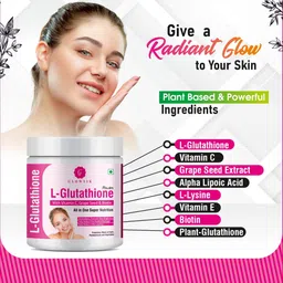 g glowsik L-GLUTATHIONE POWDER FOR HEALTHY & GLOWING SKIN WITH PLANT & FRUIT EXTRACT image 4