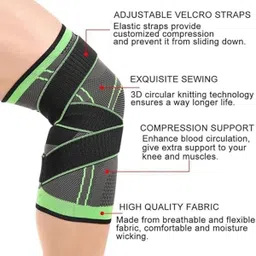 justifit Adjustable Comfort Knee Support Cap Men Women Pain Fitness Gym(size S) Knee Support image 3