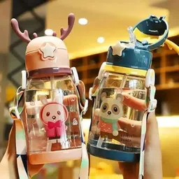 sizzle Sizzleware Deer Horn Multi Design Cute Mix Cartoon Sipper school Bottle for Kids 600 ml-picture-22