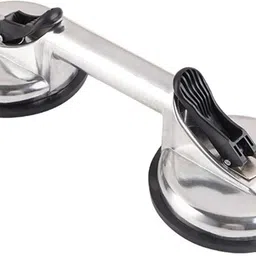 godavari Two Cup Aluminium Suction Glass Lifter; Glass Carrying Handle; 100 Kg Capacity Non-magnetic Line Level image 3