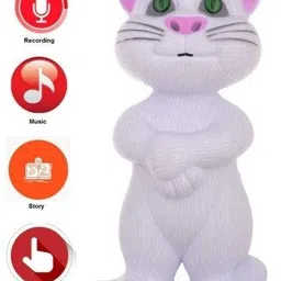 looknlvesports Talking Tom Cat Toy - WHITE-picture-24
