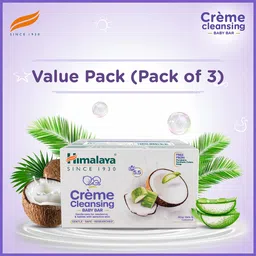 himalaya Creme Cleansing Baby Bar 125g (Pack of 3 ) image 3