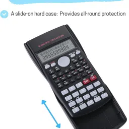 radesh ‎47141 Scientific Calculator with |240 Functions and 2 Line LED Display Navy Financial Calculator image 3