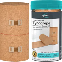 tynor Tynocrepe cotton bandage, Beige, 6cm x 4m, 1 Unit Crepe Bandage-picture-13