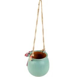 aakriti art creations Yellow Kitty Cat Na Planter image 4