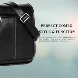 alison Black Men Sling Bag Men Sling Bag-Extra Space image 3