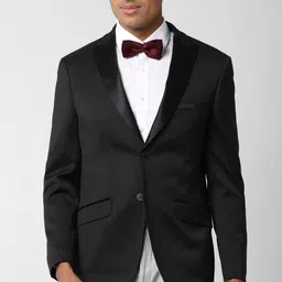 peter england Men Solid Single Breasted Formal Blazer-picture-11