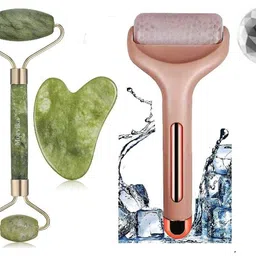 morvika Ice Roller Face Massager, Jade Roller-Gua Sha,3D Body Massager,T Gold Massager-picture-17