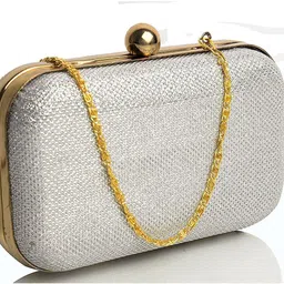 toobacraft Party Silver Clutch - Regular Size image 4