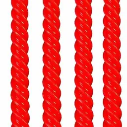 4 Pcs Designer Red Spiral Pillar Candle 10 inch Long for Party,Daily use, Candle Candle-image-36