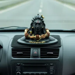 gemdrop Adiyogi,Mahadev Statue with Mala for Home, Office Desk & Living Room Décor Decorative Showpiece - 7.5 cm-picture-48