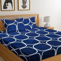 homyfab Cotton Double Flat 180 TC Printed Bedsheet image 4