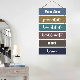 Multicolour Engineered Wood Wall Hanging by Suveharts image 1