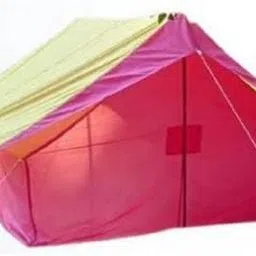 AJ India 2 Persons Camping Tent Waterproof Spacious Outdoor Durable Tent House for Camping, Perfect for Your Next Adventure Orange image 1