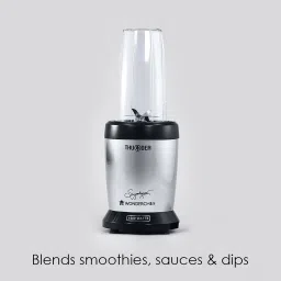 WONDERCHEF Nutri-Blend Thunder 1000 Watt 2 Jars Mixer Grinder Blender (22000 RPM, Compact Design, Black/Silver) image 5