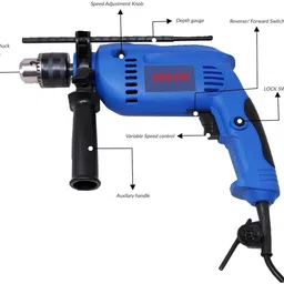 aegon ADM13-Blue All-in-One 13mm Drill Machine, 750W, 2 Modes for Home DIY Power & Hand Tool Kit image 3