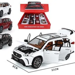 ktrs Toyota Crown Lufang 1:24 Metal Die Cast Car Open Door, Light Sound KidsS image 5