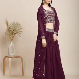 madhuram textiles Embellished Stitched Lehenga Choli image 3