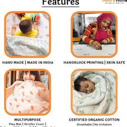 mom's home Printed Single AC Blanket for AC Room image 4