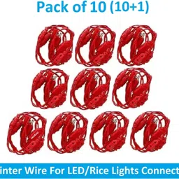 sauran 1 LEDs 1 m Red Steady String Rice Lights-picture-39