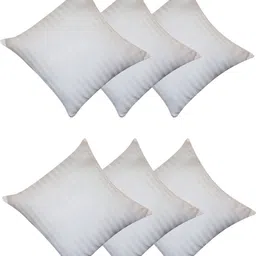 vlysium perfect sleeper cushion 18x18 inch fillers for sofa pillow (45*45 cm) Polyester Fibre Stripes Cushion Pack of 6-picture-20