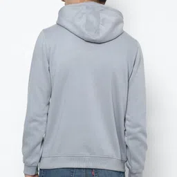 allen solly Men Full Sleeve Solid Hooded Sweatshirt image 2