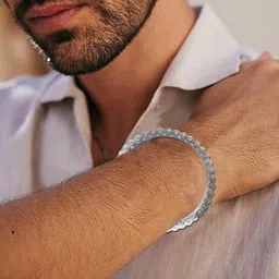 utkarsh Metal, Stainless Steel Silver Kada image 3