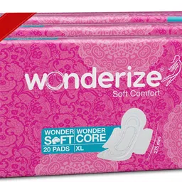 wonderize Soft Comfort XL Sanitary Napkin 60 Pads With Disposable Pouch Sanitary Pad Sanitary Pad-picture-26
