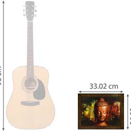 indianara GAUTAM BUDDHA (2207) WITHOUT GLASS Digital Reprint 10.6 inch x 13 inch Painting image 4