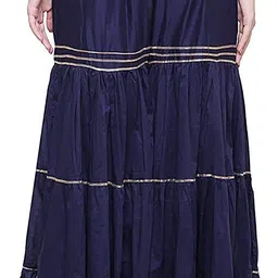 kanna fabric Pack of 2 Women Regular Fit Red, Blue Viscose Rayon Trousers image 5