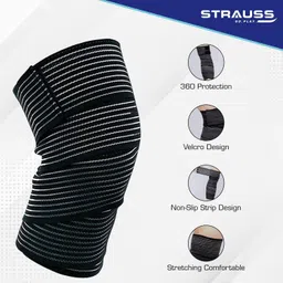 strauss Elastic Knee Bandages Wraps | Knee Support | Knee Cap | Knee Brace | Knee Band Knee Support image 3