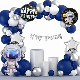 groovywings Solid Space Theme Happy Birthday Decoration Items for Boy & girl combo Balloon-picture-28