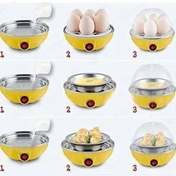 rimatara Egg Boiler Single Layer 7 Single Layer Egg Boiler Steamer Poacher Cooker 123 Egg Cooker image 3