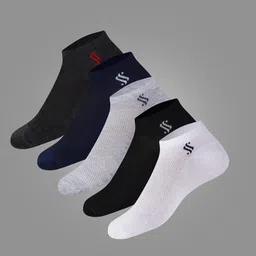 allaboutsocks Men Solid Ankle Length-picture-10