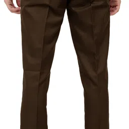 lahsuak Men Regular Fit Brown Polycotton Trousers image 2
