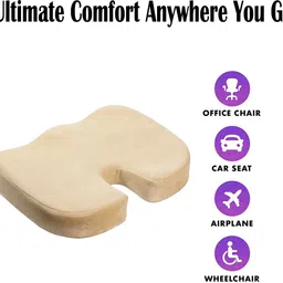 maties Beige Memory Foam Car Pillow Cushion for Toyota image 5