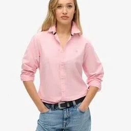 superdry Women Slim Fit Cotton Shirt-picture-34
