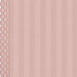 platina india White Stripped Pattern With Scallop Borders 800 Tc Cotton King Sized Double Bedsheet With 2 Pillow Covers image 5