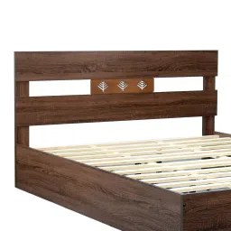direct factory to home private limited (df2h) Yumako Queen Size Bed In Walnut Finish image 7