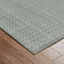 obeetee Grey Abstract Blended Wool 4 ft x 6 ft Hand Woven Carpet image 5