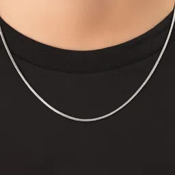 silver secrets Pure 925 Silver Chain For Men and Women With Authenticity Card of Purity. Silver Chain image 3