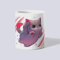 makekart Grumbling Gray Kitten Designer Ceramic Coffee Mug-picture-48