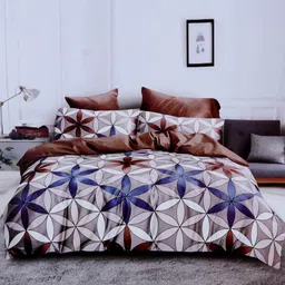 flipkart smartbuy Cotton Double Flat 104 TC Floral Bedsheet-picture-33