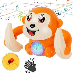 kid kraze Dancing Monkey Musical Toy for Kids with Light, Sound and Touch Sensor MON45 image 1