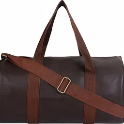 20 L Gym Duffel Bag - Modern Leather Gym duffel bags for men & women with Premium quality duffle bag - Brown-image-13