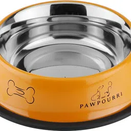 pawpourri Anti-Skid bowl, Stainless steel bowl, washable bowl Stainless Steel Pet Bowl-picture-25
